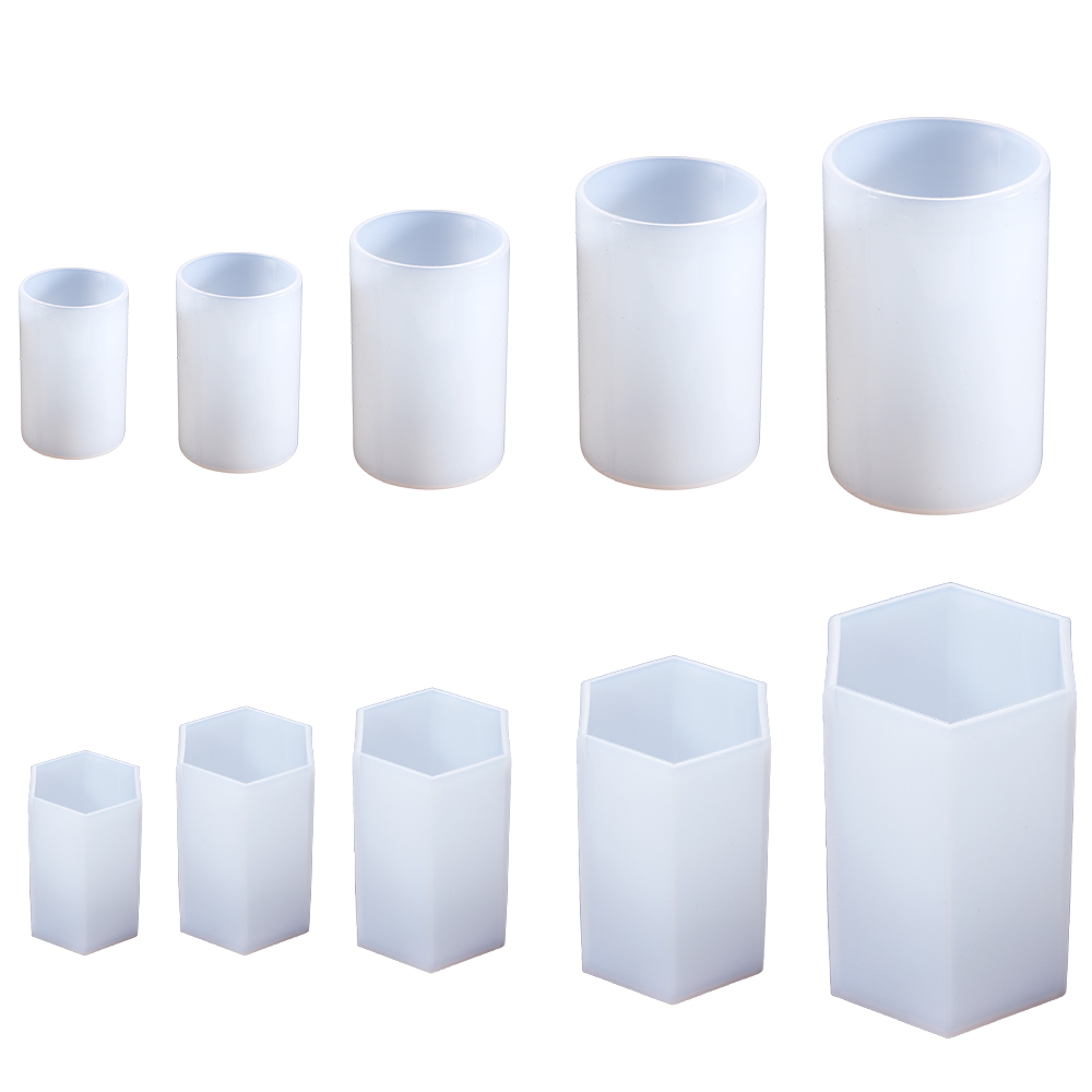 Serving Tray Mold - 실린더 실리콘 금형 육각형 에폭시 수지