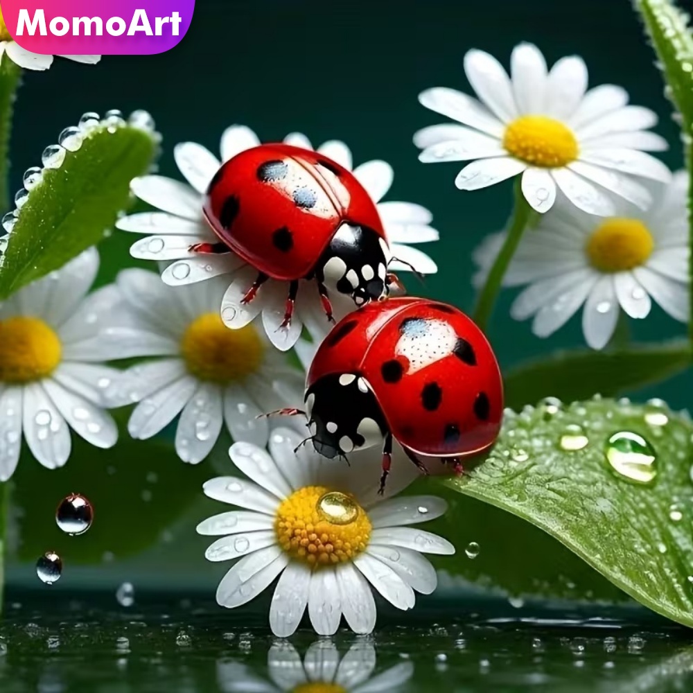 Resin Craft For Beginners - 모모아트 다이아몬드 페인팅 무당벌레 동물 패턴