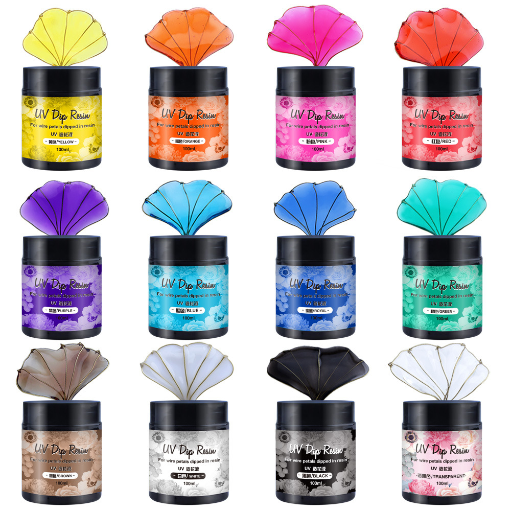 Flower Preservation Resin - UV DIP 송진 투명 UV 꽃