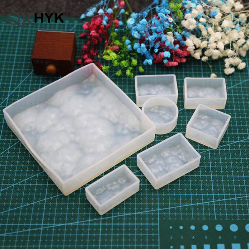 Resin Ocean Wave Mold - 물 잔물결 웨이브 펜던트 목걸이 귀걸이