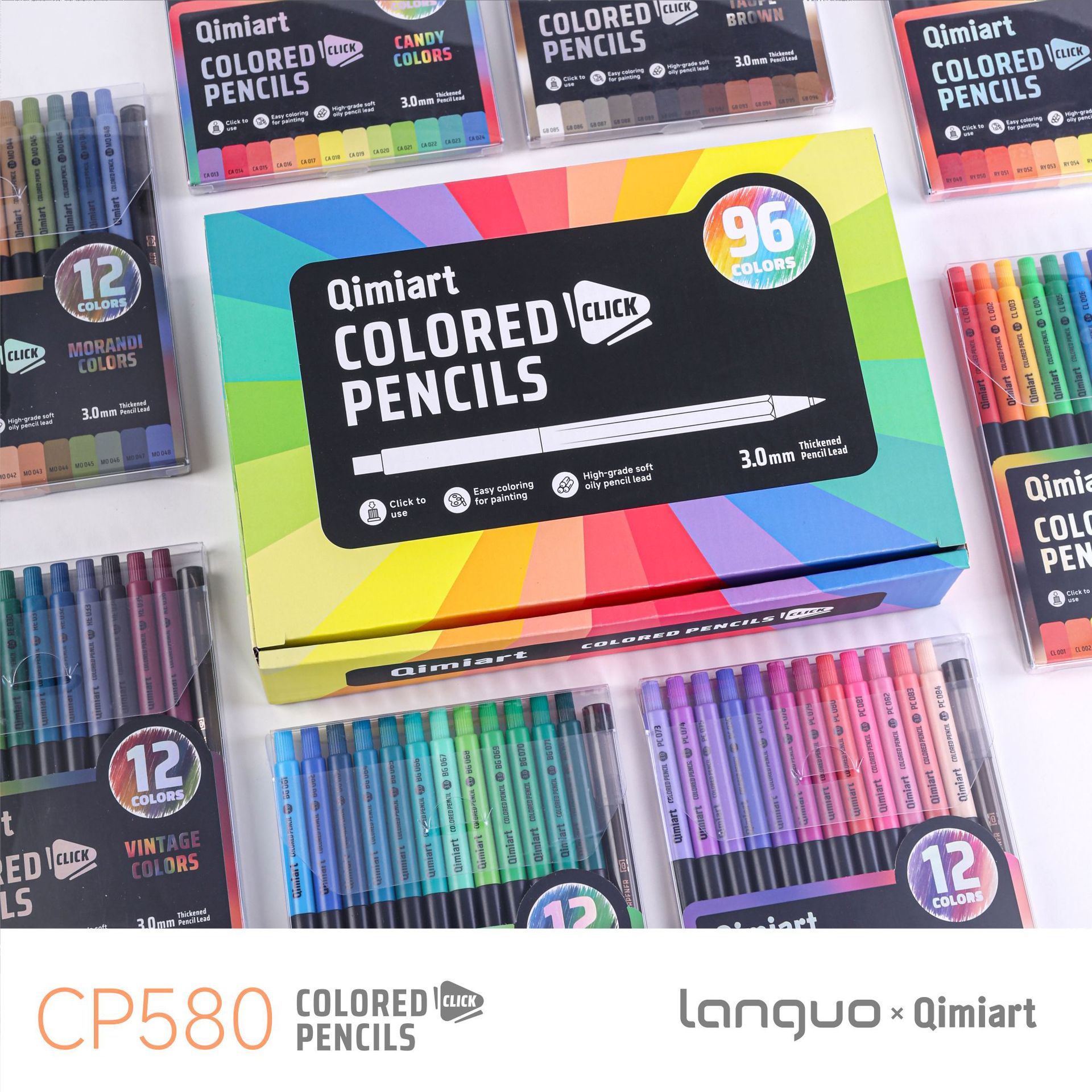 Staedtler Pencil Lumocolor - 96색 접이식 색연필 세트 키미아트 CP580