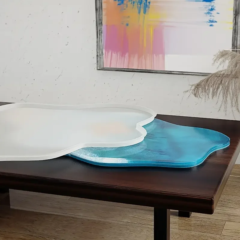 Resin Ocean Wave Mold - 대형 61cm 불규칙 트레이 에폭시 레진