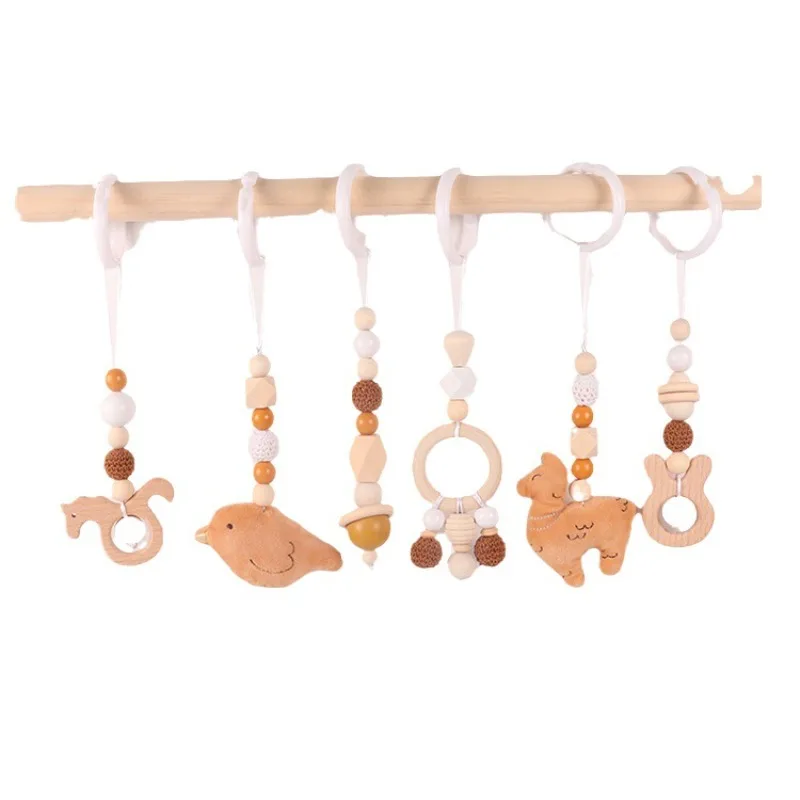 Wood Ring Blank - 6Pcs 나무 아기 장난감 나무 너도밤