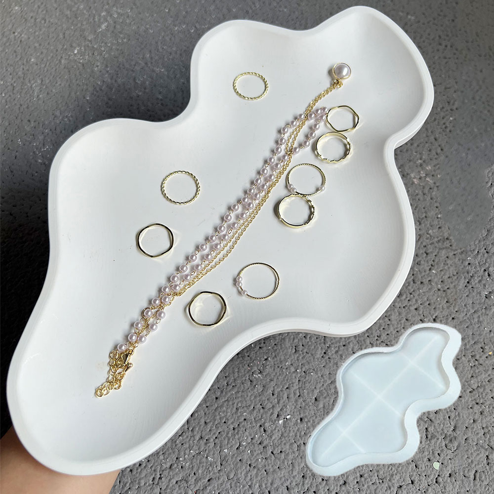 Serving Tray Mold - 클라우드 스토리지 트레이 콘크리트 몰드 너트