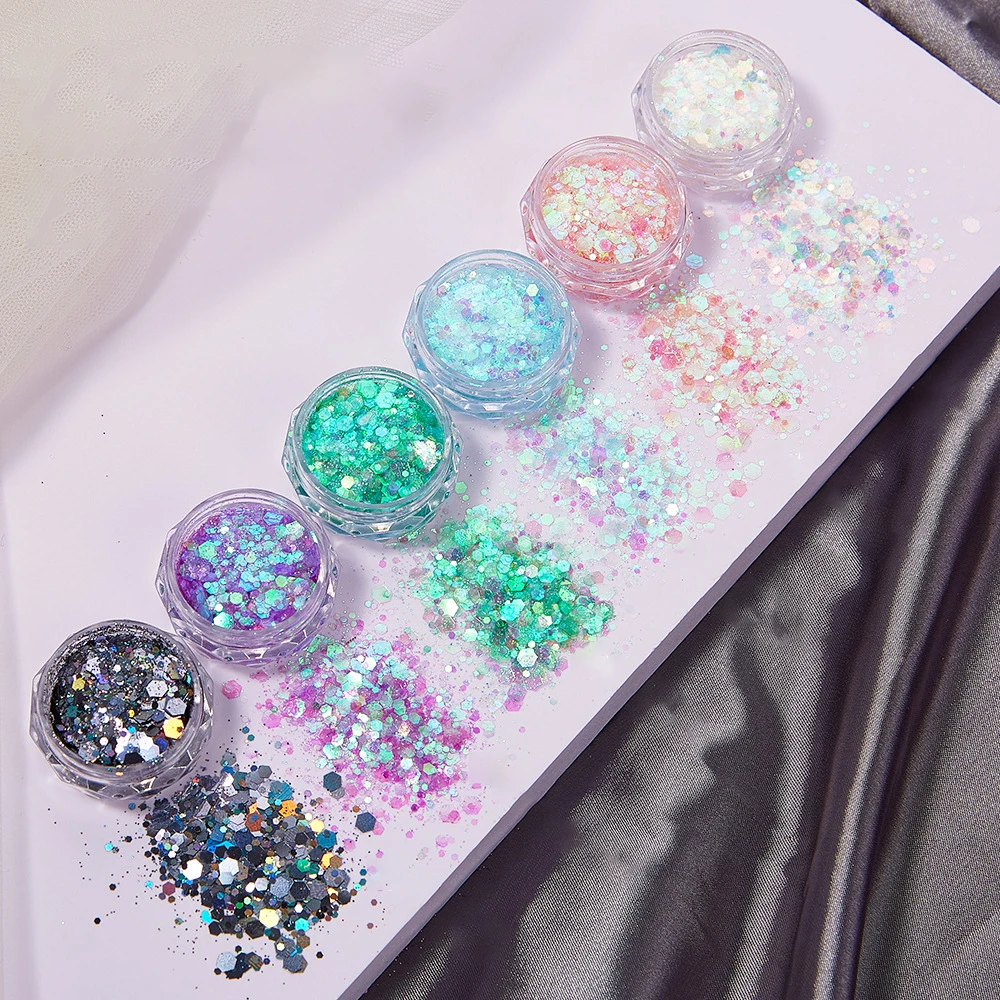 6색/세트 레진 반짝이 스팽글 에폭시 레진 충전용 다채 - Resin Glitter Pack 리뷰 및 가격