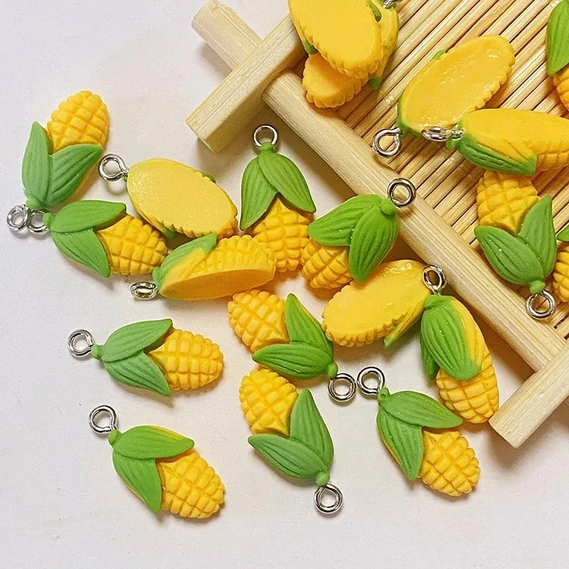 20개 재미있는 미니 옥수수 야채 레진 참 장식품 인공 - Resin Crafts Diy 리뷰 및 가격