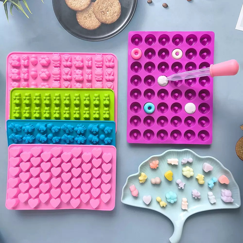 7개의 캔디 실리콘 몰드와 2개의 드롭퍼 세트, 캔디  - Silicone Mold Tray 리뷰 및 가격