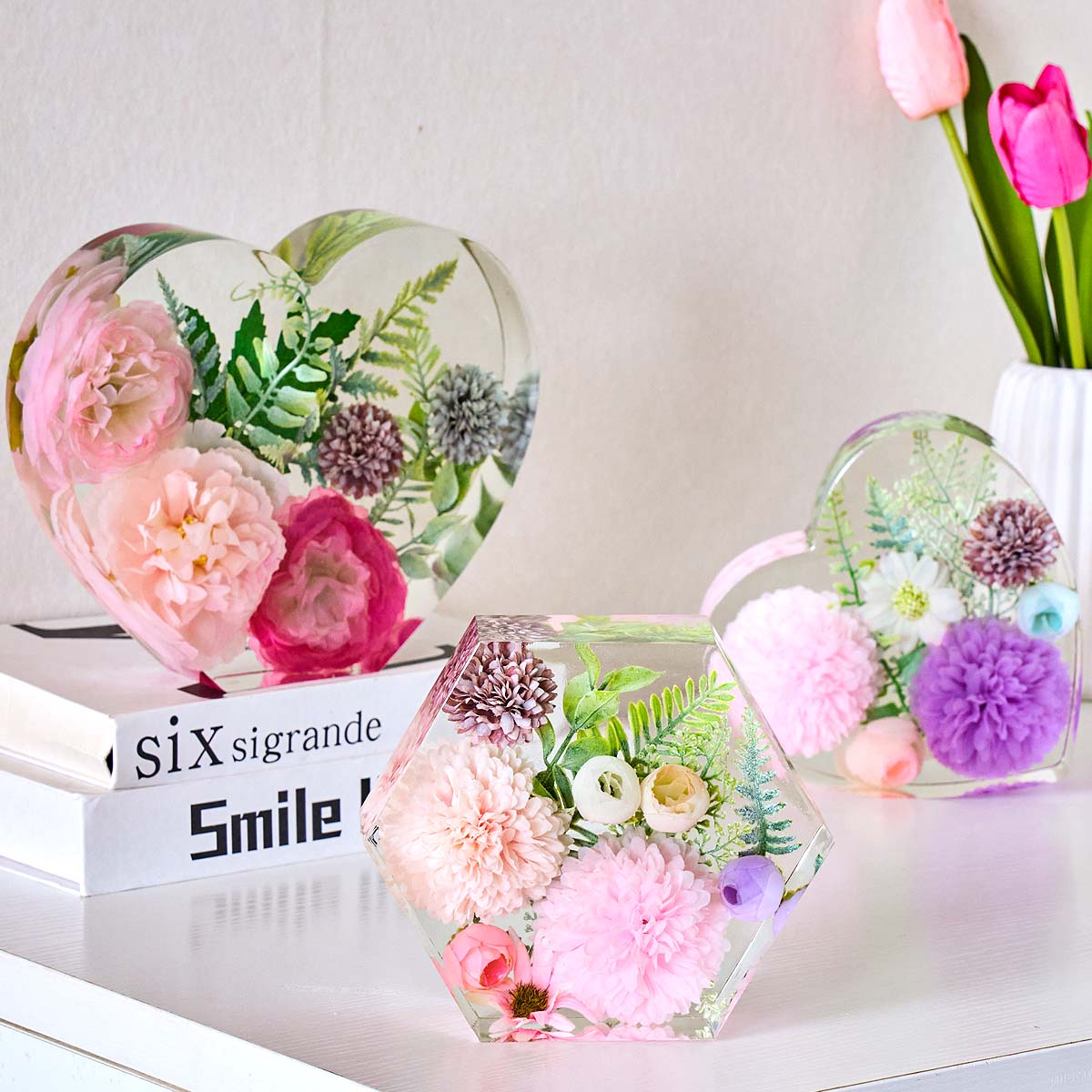 대형 사랑 모양 실리콘 몰드 DIY 하트 육각형 에폭시 - Resin Craft Ideas 리뷰 및 가격