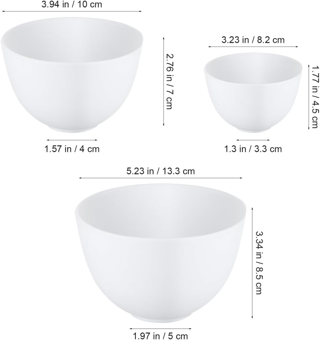 3개/세트 실리콘 볼 화이트 페이스 마스크 믹싱 볼 세 - Mixing Cup Silicone 리뷰 및 가격
