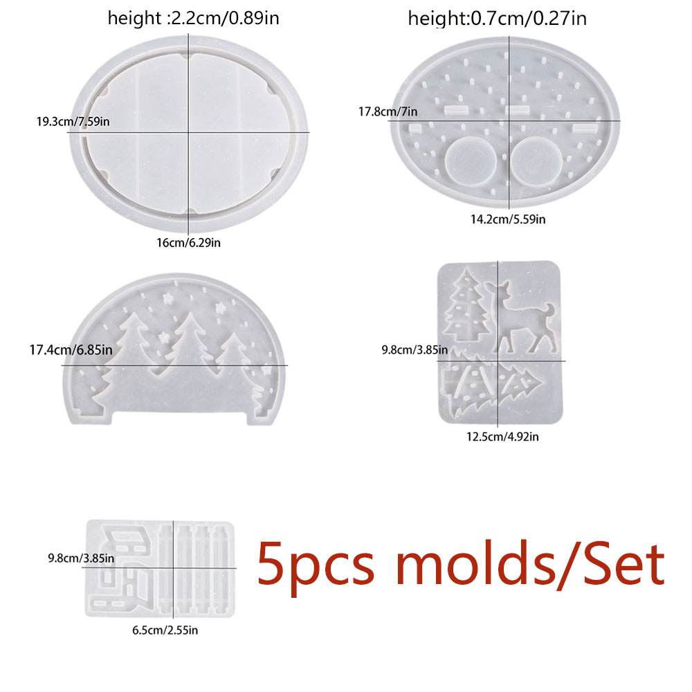 크리스마스 엘크 티라이트 캔들 홀더 실리콘 몰드, 3D - Silicone Mold Tray 리뷰 및 가격