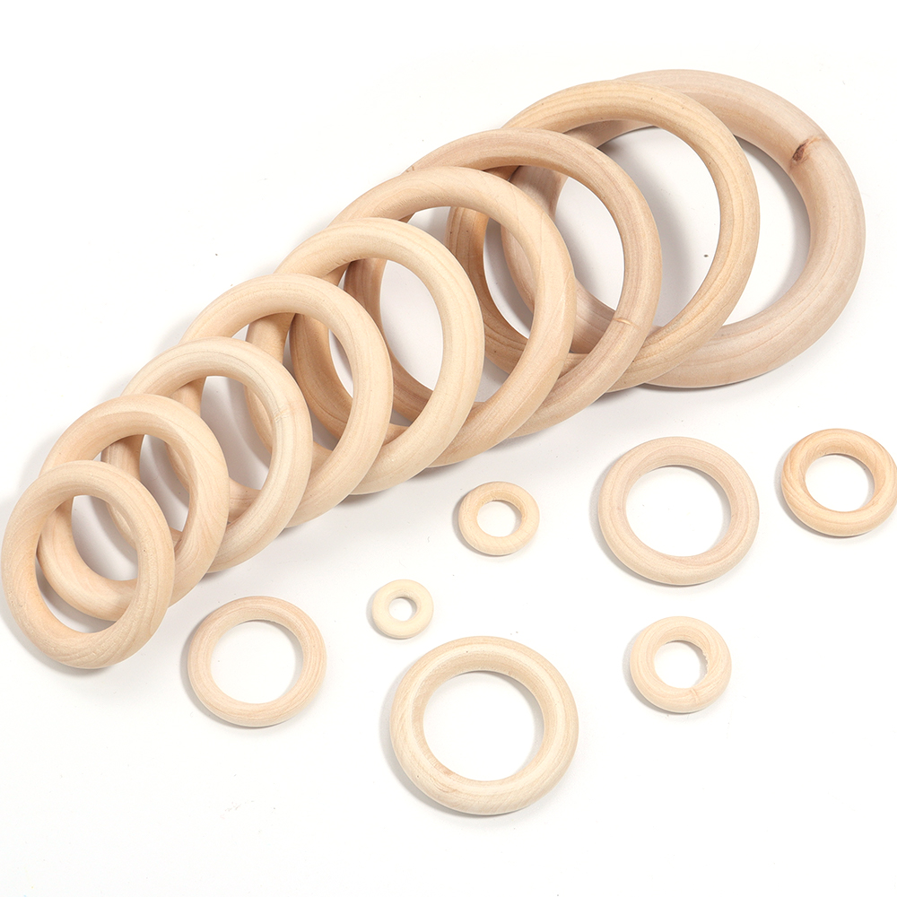 미완성 원목 링 15-100MM 천연 나무 링 마크라메 - Wood Ring Blank 리뷰 및 가격
