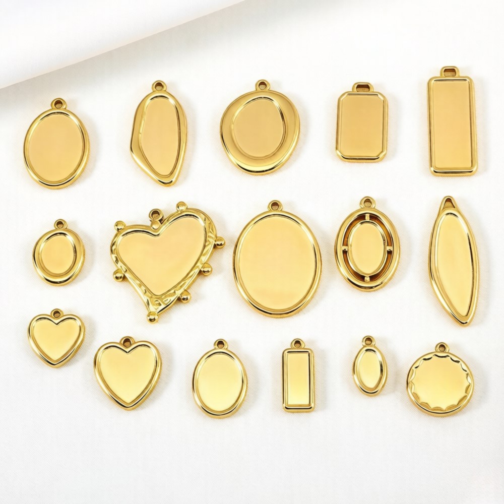 5개 1개 변색없는 스테인리스 불규칙 베젤 참 펜던트  - Resin Crafts Diy 리뷰 및 가격