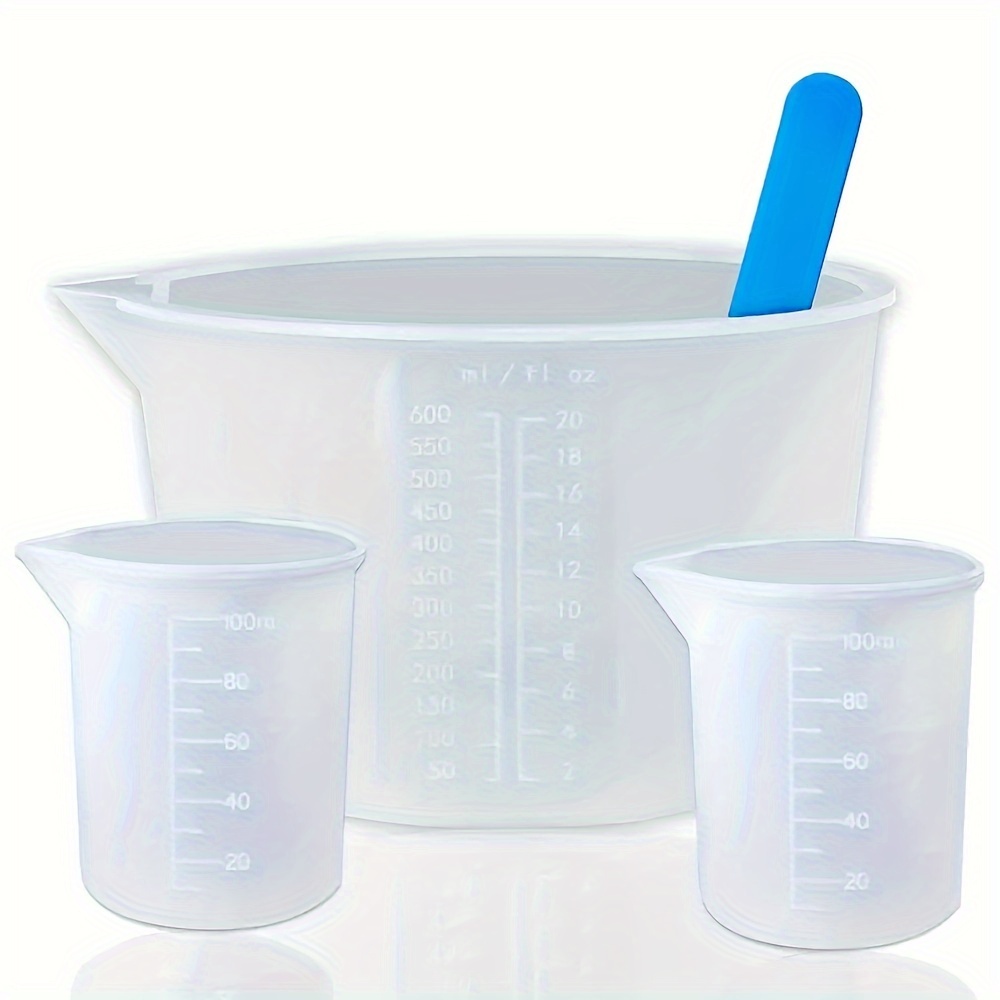 실리콘 계량컵, 600ml/20oz&100ml 레진 혼 - Mixing Cup Silicone 리뷰 및 가격