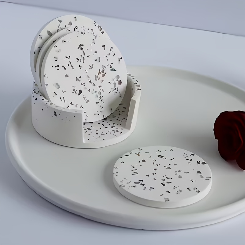 5개의 원형 코스터 실리콘 몰드 세트, 석고 코스터 몰 - Coaster Mold Round 리뷰 및 가격