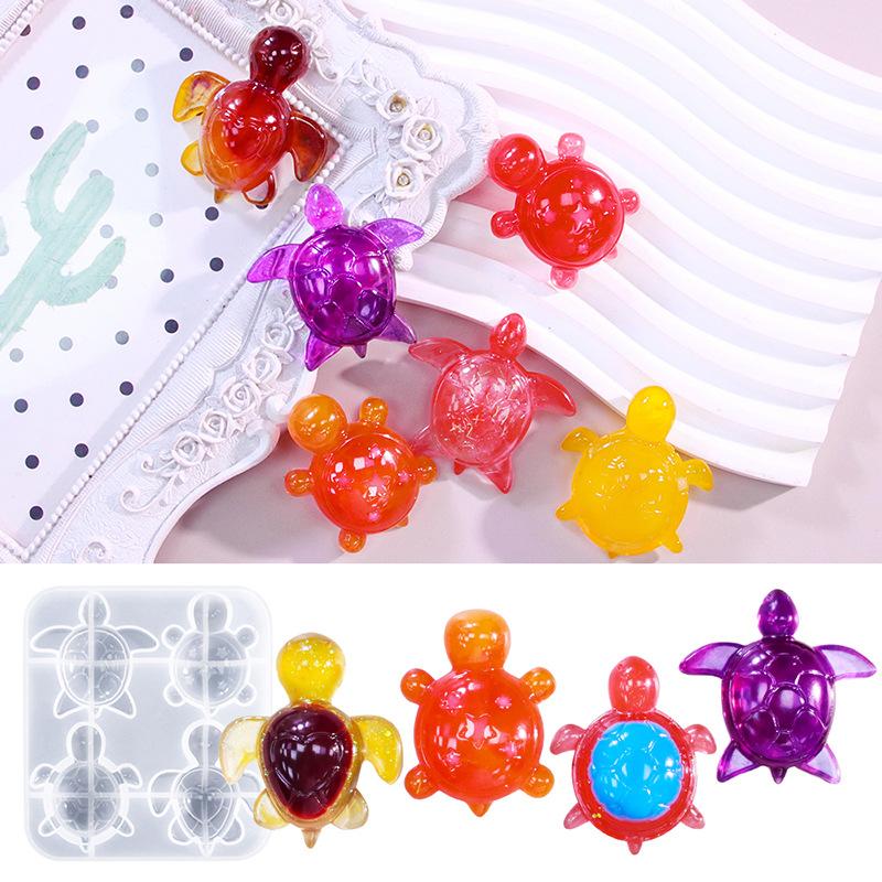 네 마리 거북이 플라스터 실리콘 몰드 DIY 하트 스타 - Mixing Cup Silicone 리뷰 및 가격