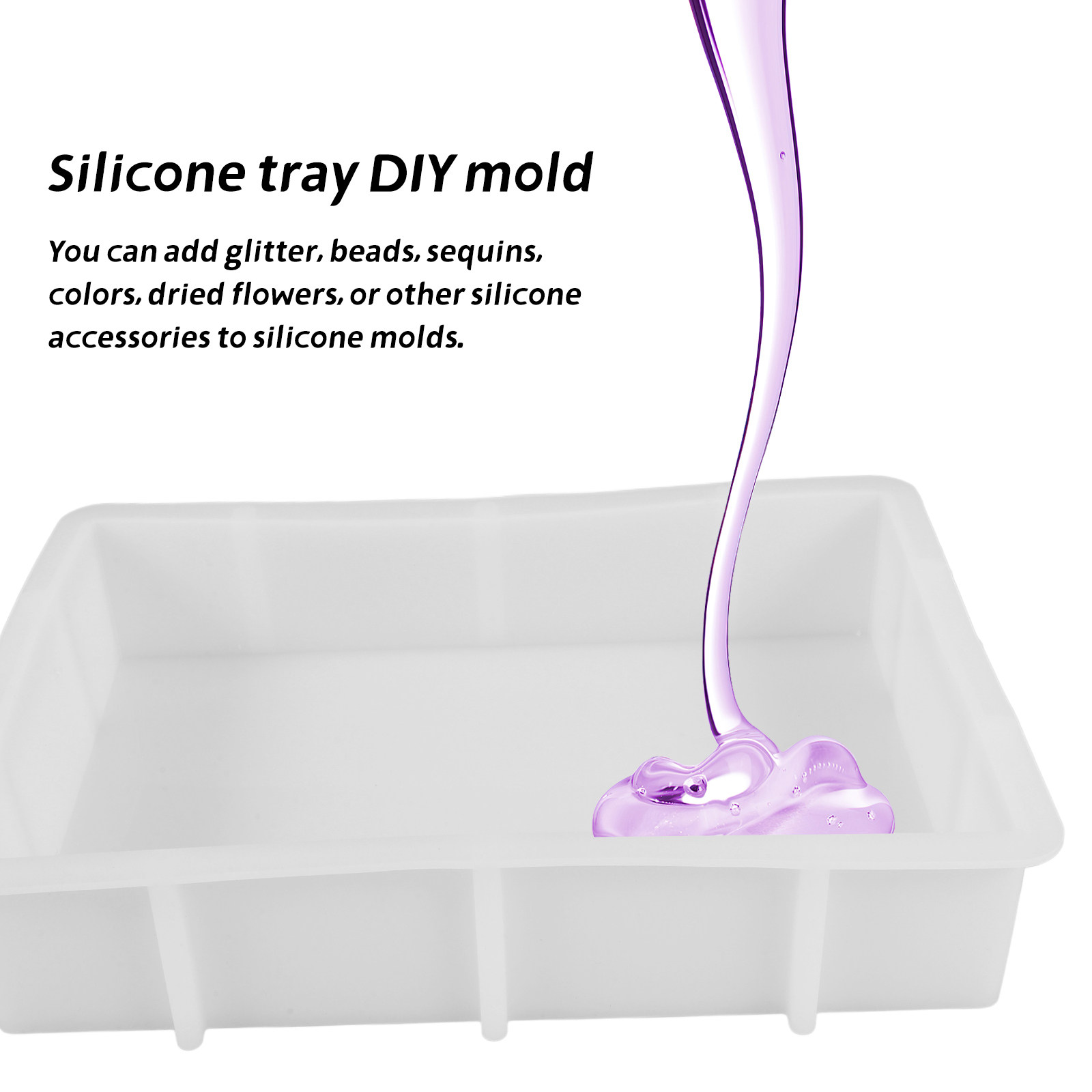 대형 직사각형 레진 실리콘 몰드, 에폭시 레진 주조용  - Silicone Mold Tray 리뷰 및 가격