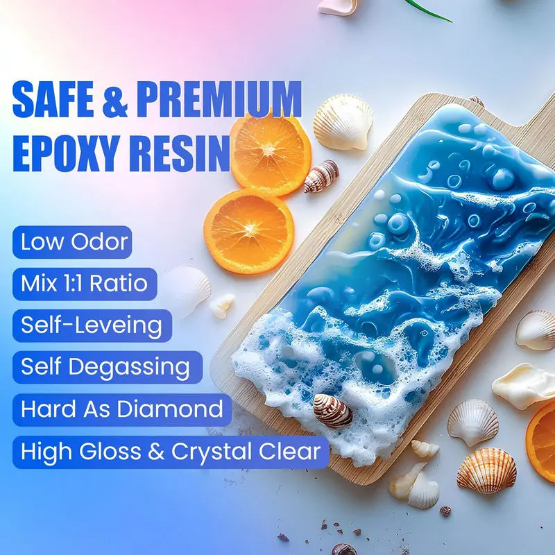쉽게 혼합되는 에폭시 레진 키트, 크리스탈처럼 투명한  - Epoxy Uv Resin Kit 리뷰 및 가격