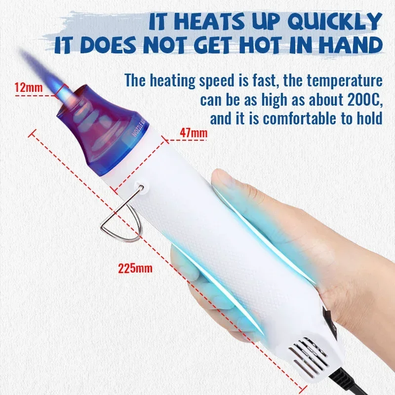 뜨거운 공기 총 300W 220V 경량 핸드 홀드 전기 - Heat Gun Small 리뷰 및 가격