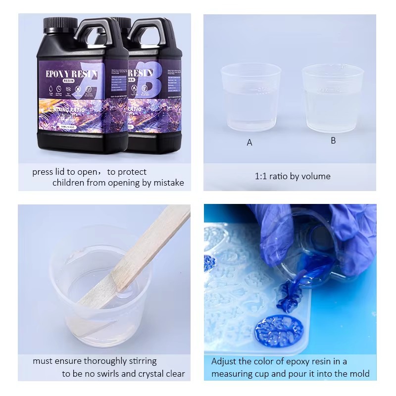 쉬운 믹스 1:1 에폭시 수지 키트 크리스탈 클리어-노 - Epoxy Uv Resin Kit 리뷰 및 가격