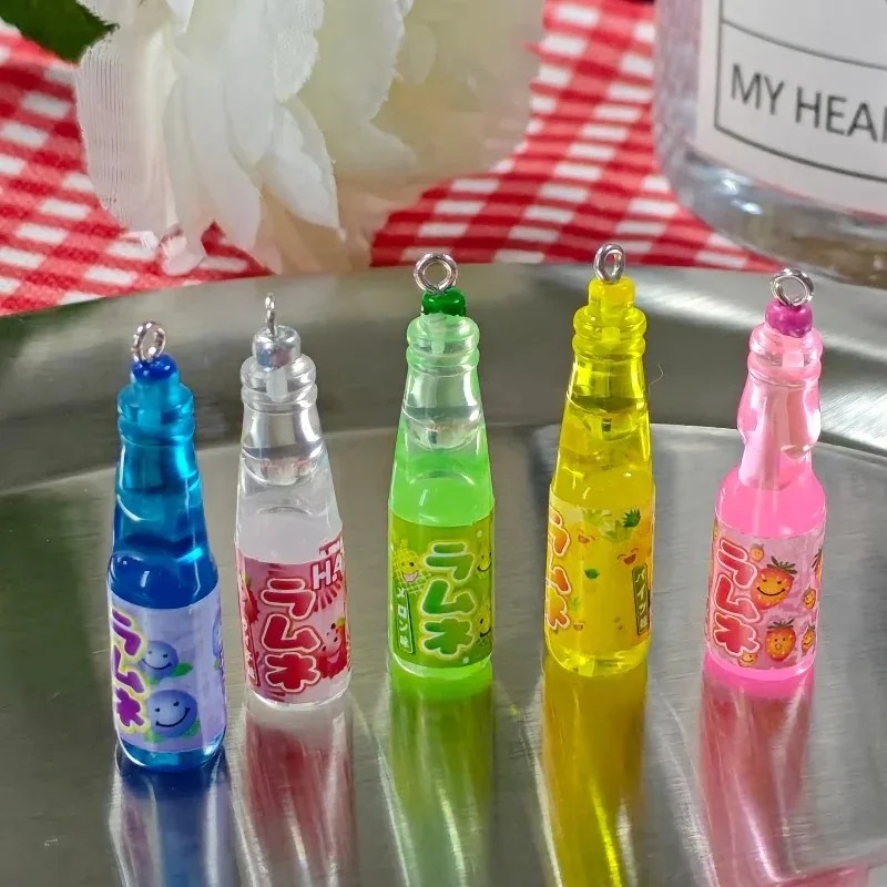 10Pcs 작은 소다병 레진 참 장식품 귀여운 음료병  - Resin Crafts Diy 리뷰 및 가격