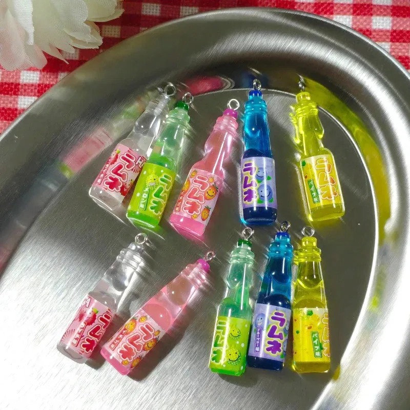 10Pcs 작은 소다병 레진 참 장식품 귀여운 음료병  - Resin Crafts Diy 리뷰 및 가격