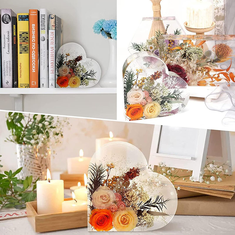 대형 하트 에폭시 수지 몰드 꽃 보존 DIY 북엔드 웨 - Flower Preservation Resin 리뷰 및 가격