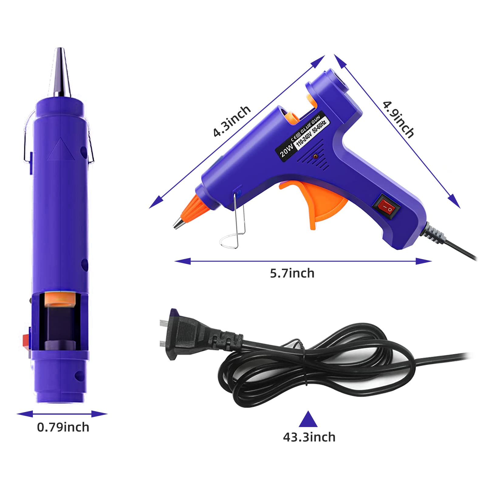 20W 핫멜트 접착제 총 가정용 산업용 미니 총 전기  - Heat Gun Small 리뷰 및 가격