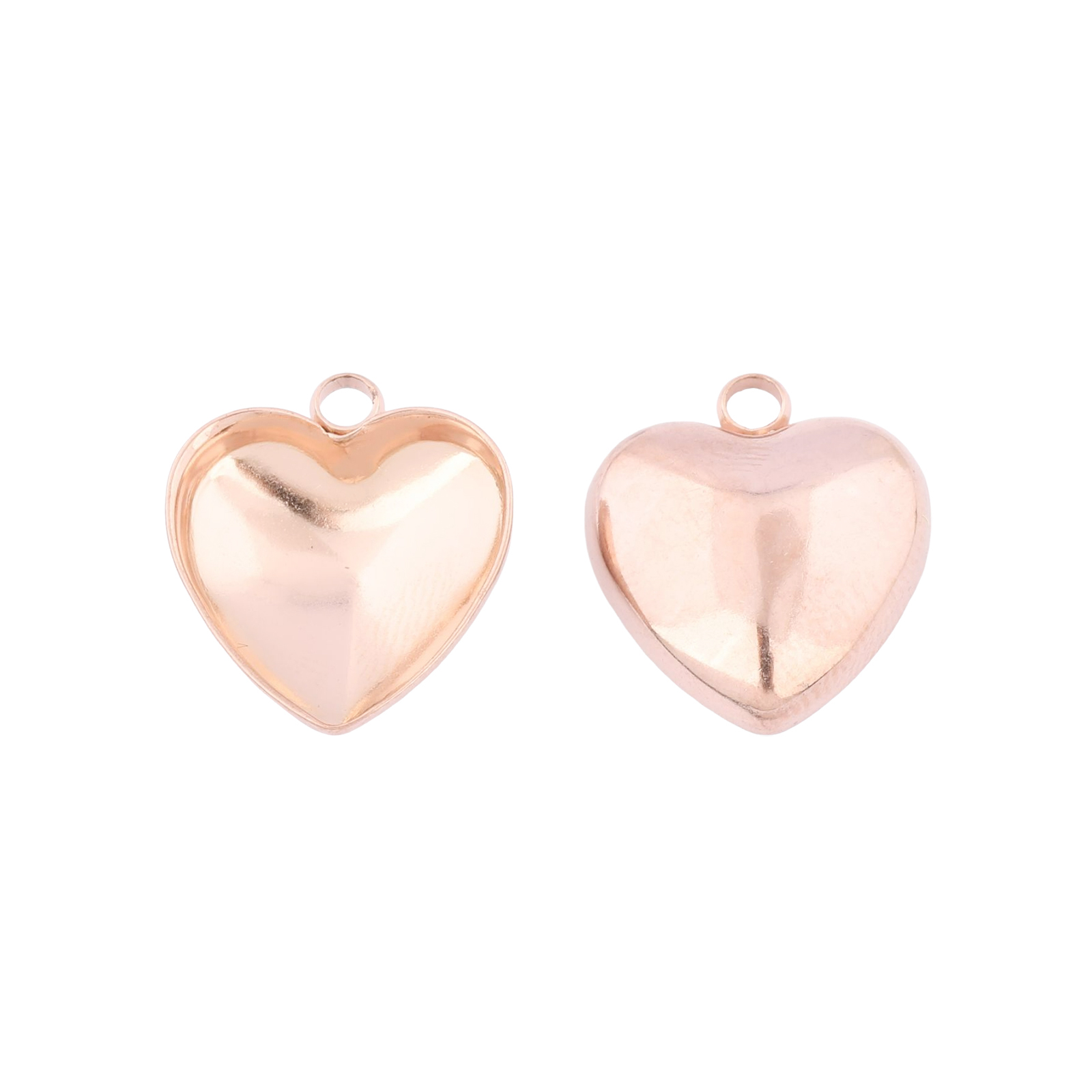 20개 스테인리스 스틸 12mm 하트 포인트백 카보숑  - Bezels Set Pendant 리뷰 및 가격