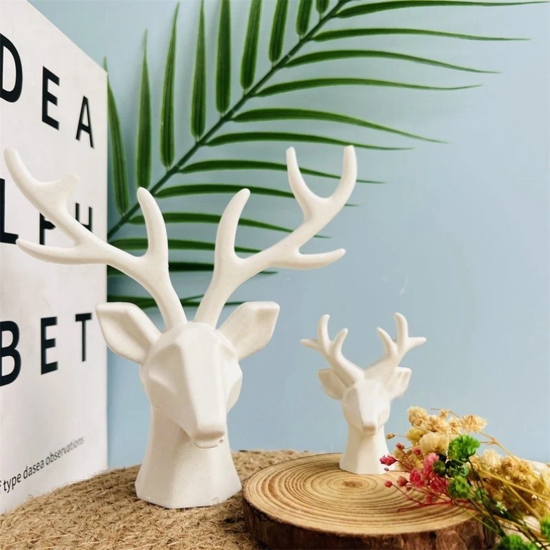 2 조각 사슴 뿔 장식 실리콘 몰드 DIY 석고 보석  - Resin Craft Ideas 리뷰 및 가격