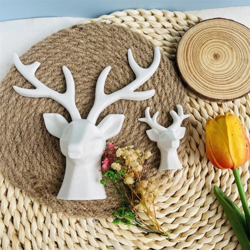 2 조각 사슴 뿔 장식 실리콘 몰드 DIY 석고 보석  - Resin Craft Ideas 리뷰 및 가격