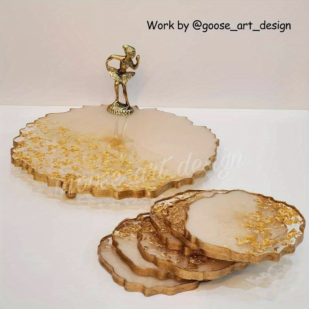 불규칙한 모양의 마노 지오드 레진 실리콘 몰드 세트,  - Geode Mold Silicone 리뷰 및 가격