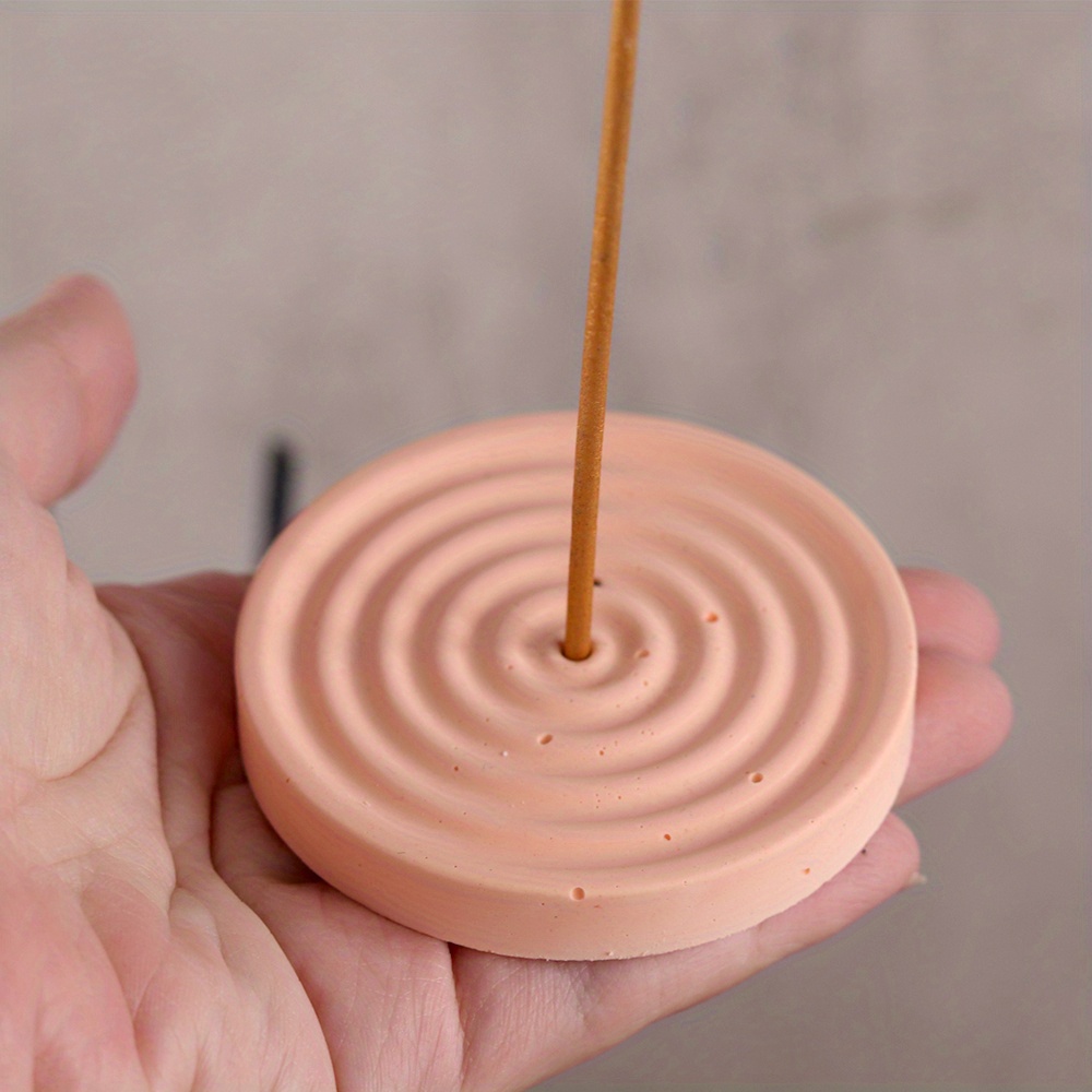 1개의 실리콘 향꽂이 몰드, DIY 원형 패턴 향꽂이  - Silicone Mold Tray 리뷰 및 가격