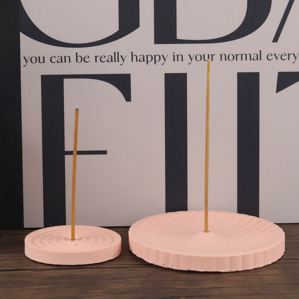 1개의 실리콘 향꽂이 몰드, DIY 원형 패턴 향꽂이  - Silicone Mold Tray 리뷰 및 가격