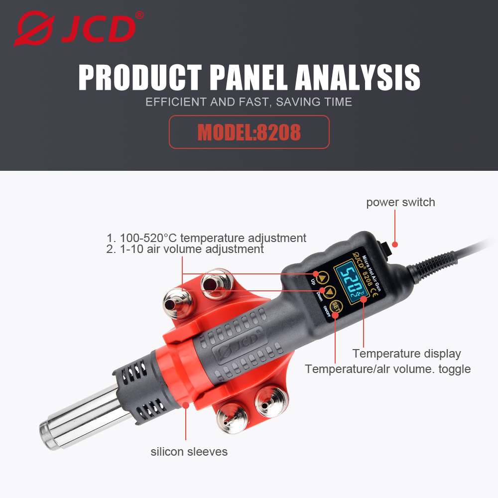 JCD 750W 마이크로 히트건, 재작업 납땜 에어 스 - Heat Gun Small 리뷰 및 가격