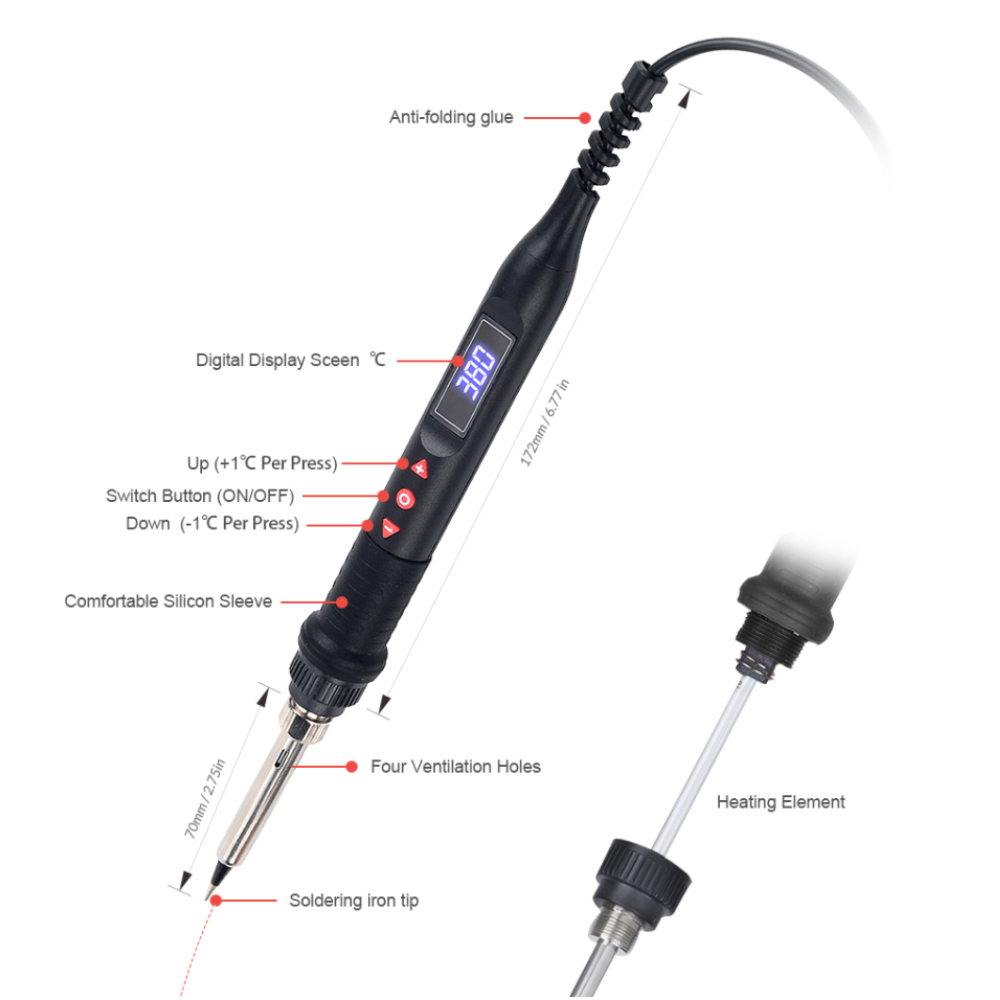 JCD 750W 마이크로 히트건, 재작업 납땜 에어 스 - Heat Gun Small 리뷰 및 가격