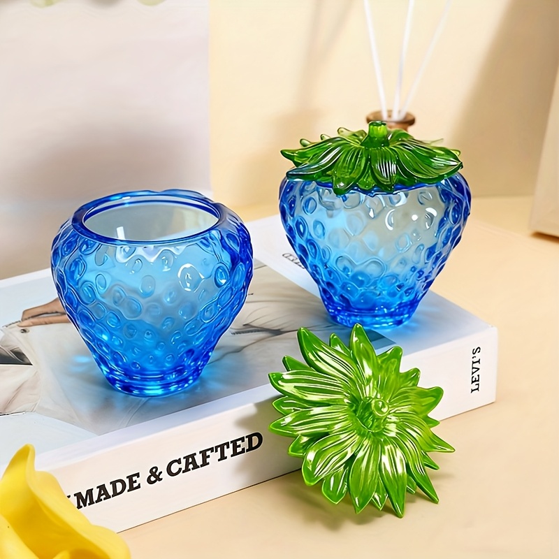 뚜껑이 있는 딸기 모양 레진 몰드 1개, DIY 보석  - Resin Craft Ideas 리뷰 및 가격