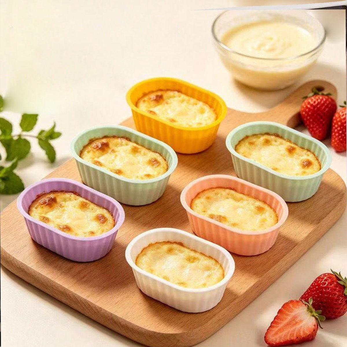 실리콘 디저트 컵케이크 몰드, 소형 타원형 빵 및 치즈 - Mixing Cup Silicone 리뷰 및 가격