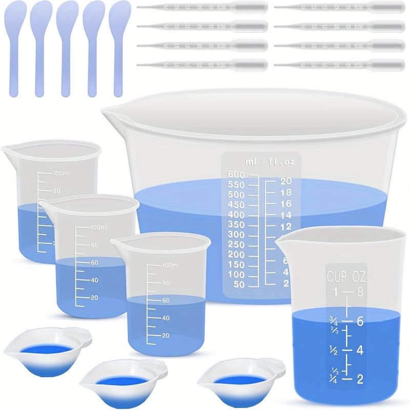 실리콘 레진 혼합용 계량컵, 레진 재료용, 600ml/ - Mixing Cup Silicone 리뷰 및 가격