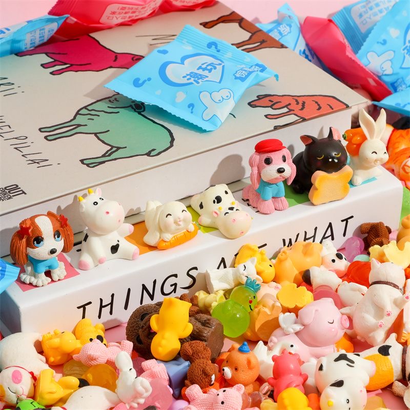 40개/세트 랜덤 만화 블라인드 박스 코끼리 동물 미니 - Resin Craft Ideas 리뷰 및 가격