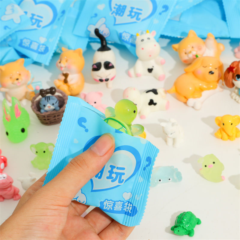 40개/세트 랜덤 만화 블라인드 박스 코끼리 동물 미니 - Resin Craft Ideas 리뷰 및 가격