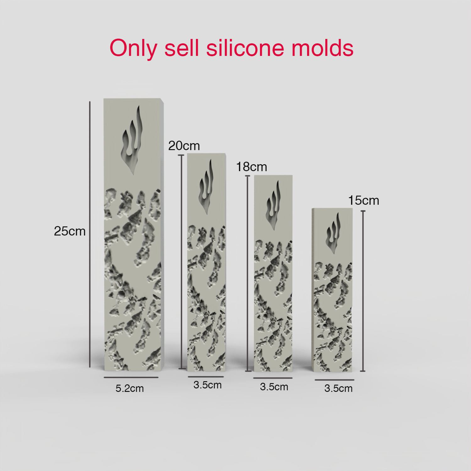 유대교 메주자 홀더 실리콘 몰드 세트, 4가지 크기의  - Serving Tray Mold 리뷰 및 가격