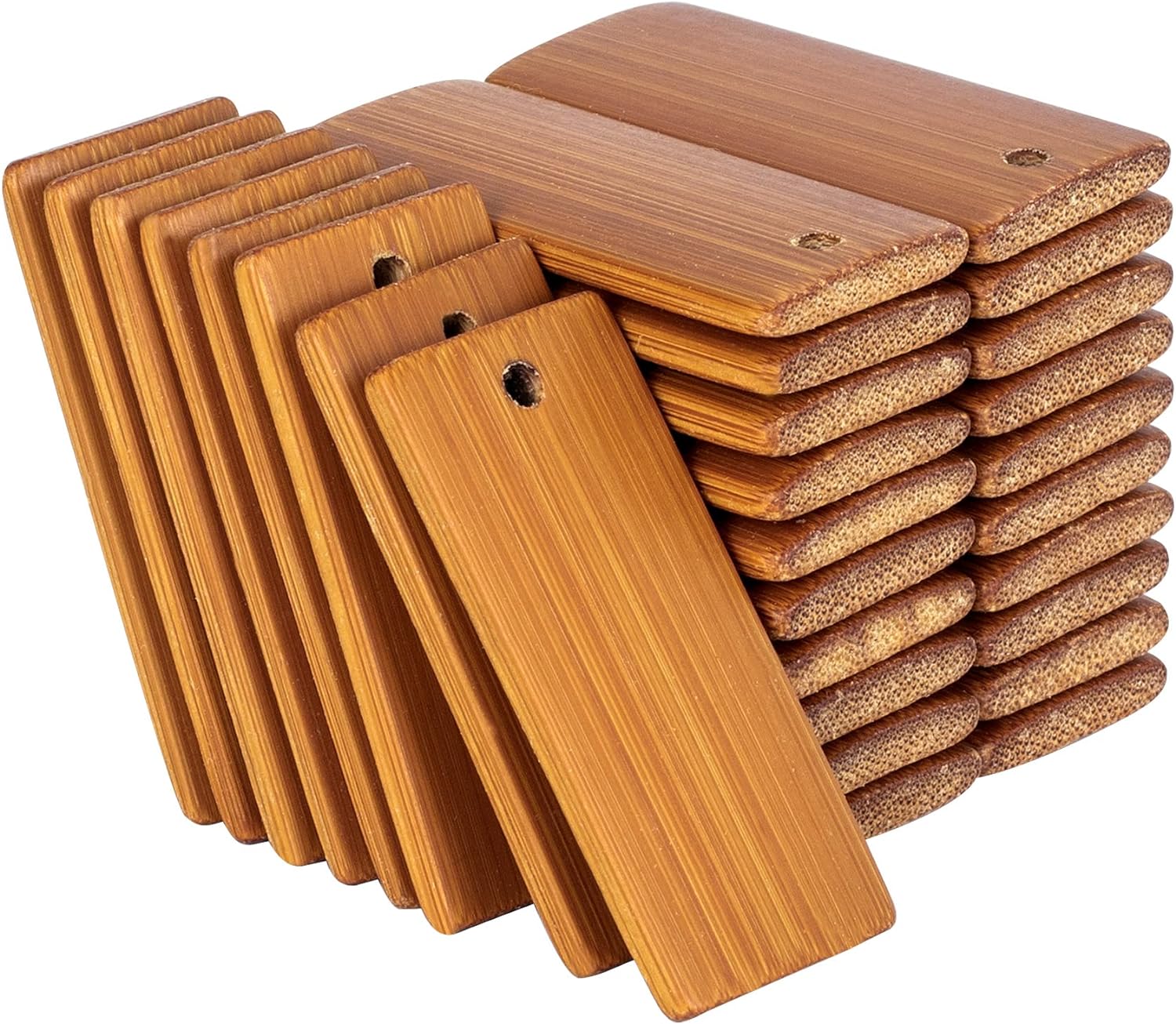 50Pcs 천연 나무 공백 45x20mm 대나무 태그  - Wood Ring Blank 리뷰 및 가격