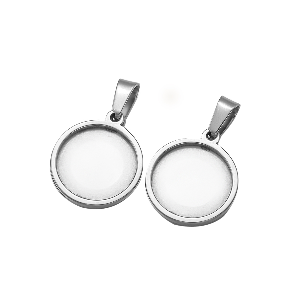 스테인리스 스틸 원형 카보숑 카메오 베이스 설정 빈 트 - Bezels Set Pendant 리뷰 및 가격