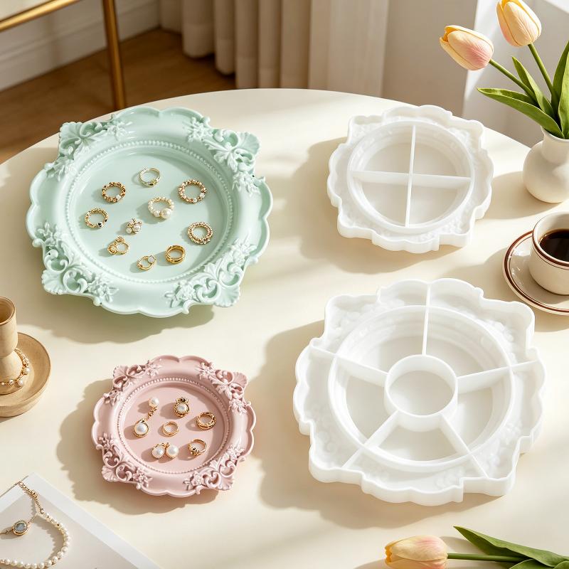 1개 빈티지 바로크 레리프 실리콘 몰드 레이스 테두리  - Silicone Mold Tray 리뷰 및 가격