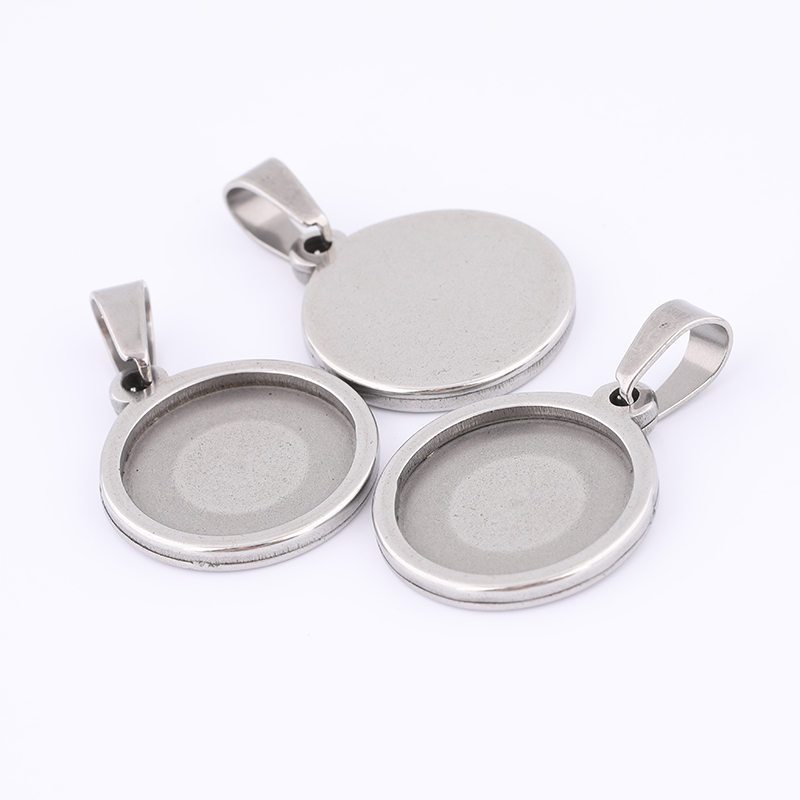10pcs 15mm 라운드 카보 숑 기본 설정 스테인레 - Bezels Set Pendant 리뷰 및 가격