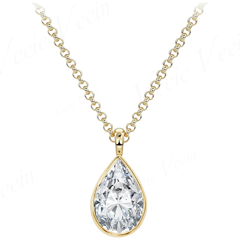 비이 비인 주얼리 3캐럿 불규칙 모이사나이트 펜던트 목 - Bezels Set Pendant 리뷰 및 가격