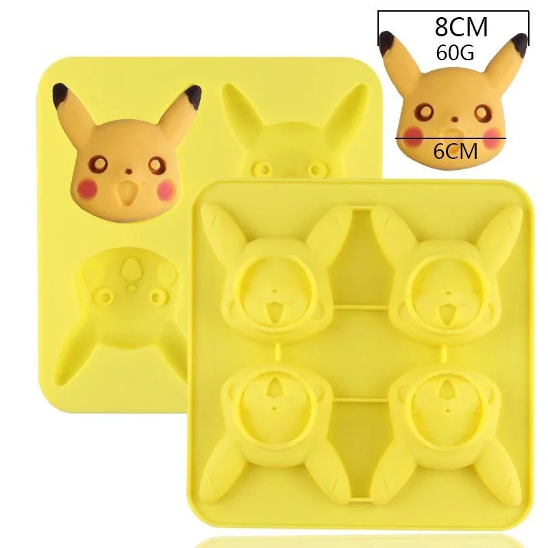 새로운 피카추 실리콘 초콜릿 몰드 페이스트리 빵 케이크 - Silicone Mold Tray 리뷰 및 가격