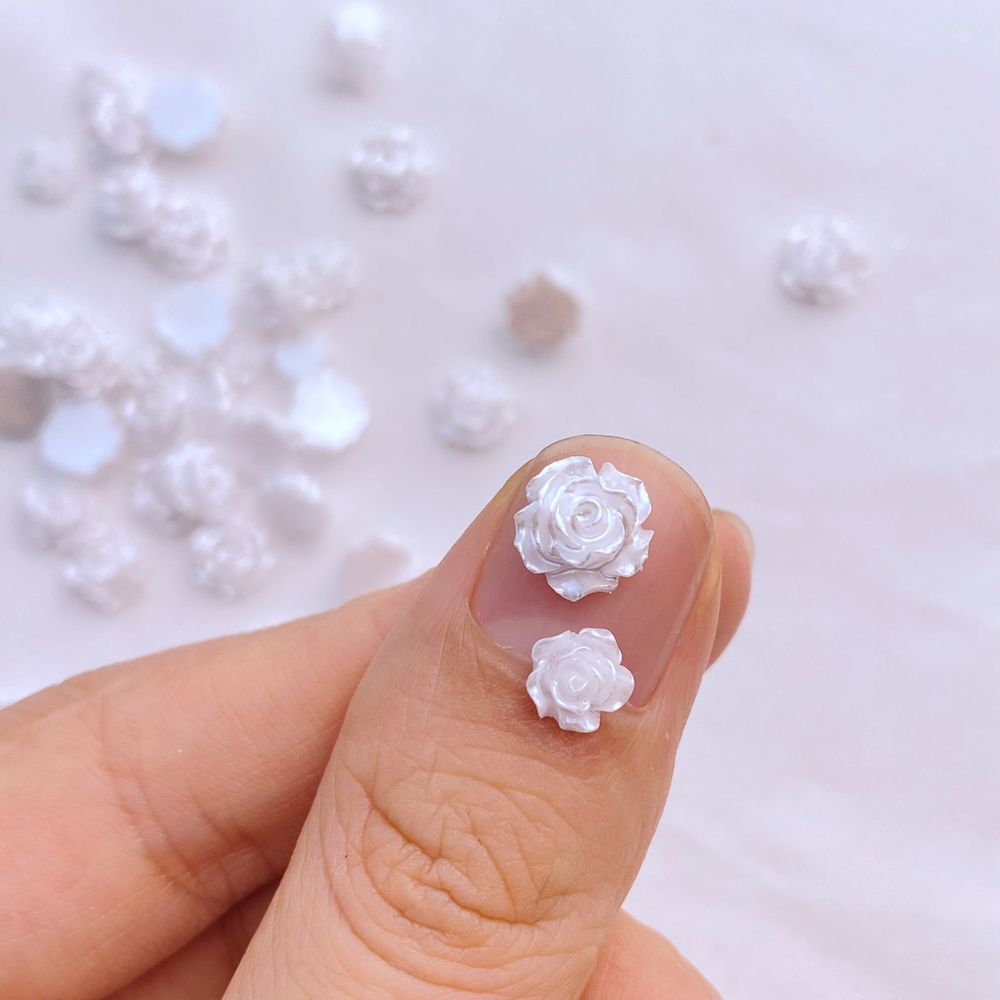 송진 리틀 화이트 플라워 시리즈, 귀여운 미니 플랫백  - Flower Preservation Resin 리뷰 및 가격