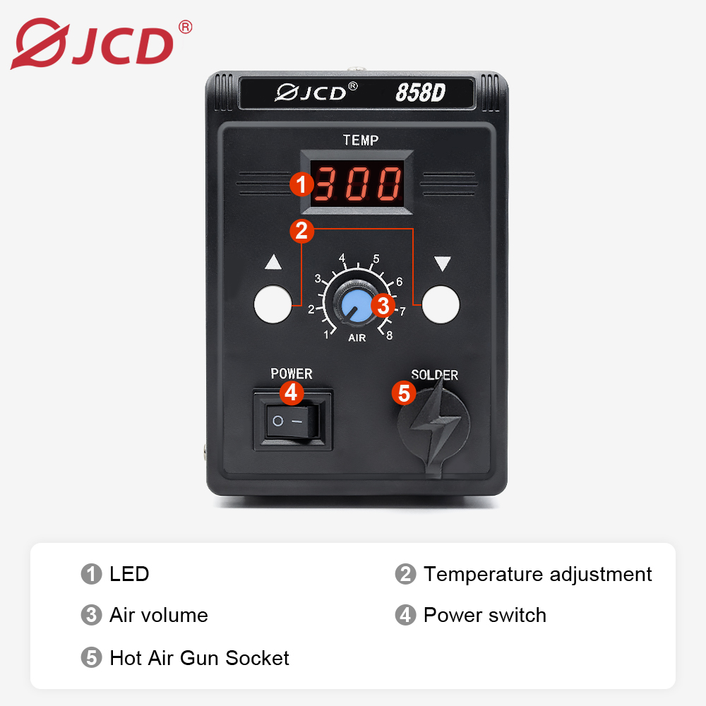 JCD 뜨거운 공기 총 858D 700W BGA 재 작 - Heat Gun Small 리뷰 및 가격