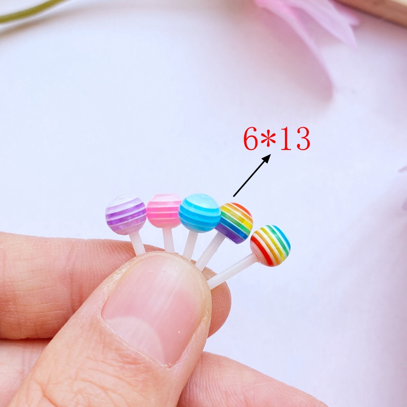 40Pcs 새로운 귀여운 혼합 작은 롤리팝 수지 입상  - Flower Preservation Resin 리뷰 및 가격